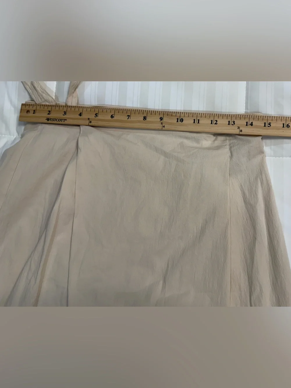Zara Asymmetrical Wrap Side Tie High Waist Wide Leg Crop Small